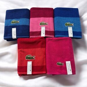 LACOSTE 5 pieces Bath Towel 100% Cotton 30X52